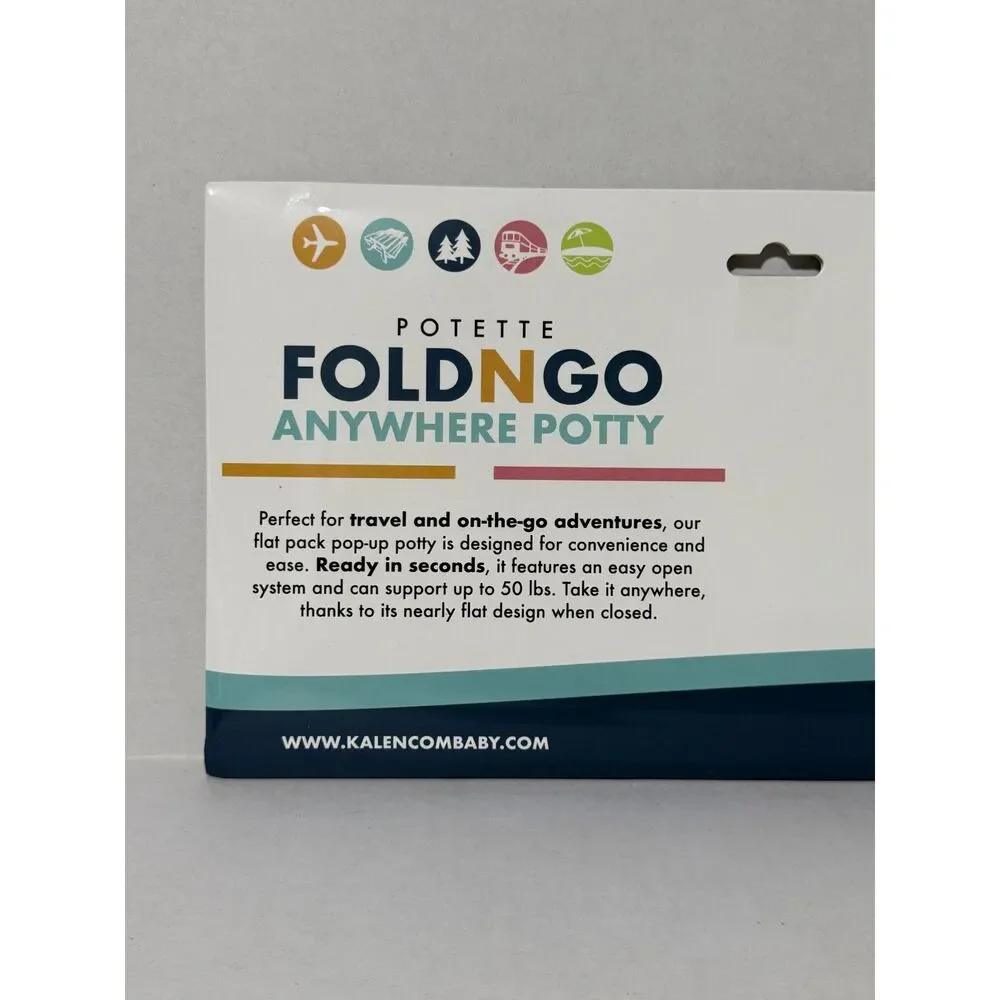 Fold ‘N’ Go Travel Potty + 30 Disposable Leakproof Liners Bundle